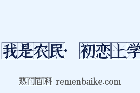 我是农民·初恋上学是什么意思的图片